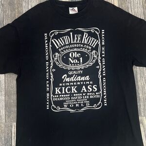 🔥🔥 Vintage DAVID LEE ROTH Jack Daniels Rock Music Band Concert Tour Tee XL - G